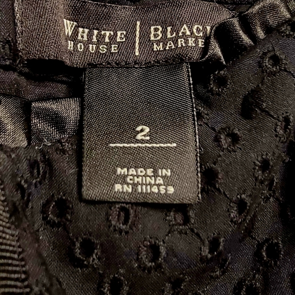 WHBM Black Eyelet Bustier Size 2. Beautiful for any season! - Picture 3 of 3